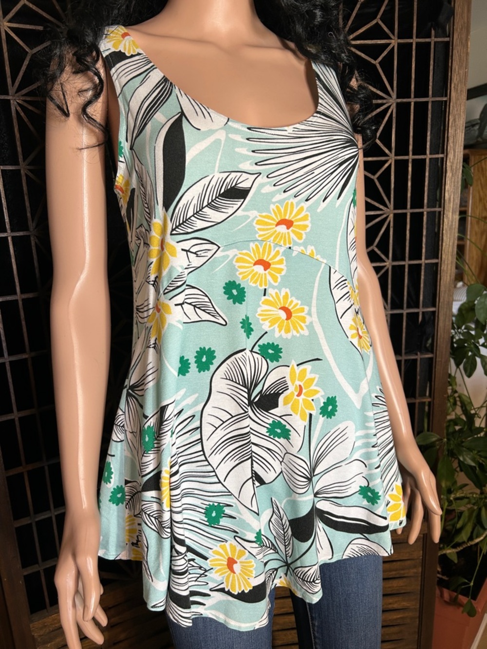 SALAAM TROPICAL TANK TOP M